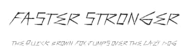 Faster Stronger by Xerographer Fonts — Script Handwritten Font — thumbnail 1