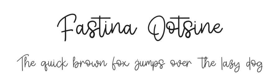 Fastina Ootsine by Letterafa Studio — Script Handwritten Font