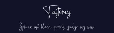 Fastomy by Nabila — Script Handwritten Font — thumbnail 2