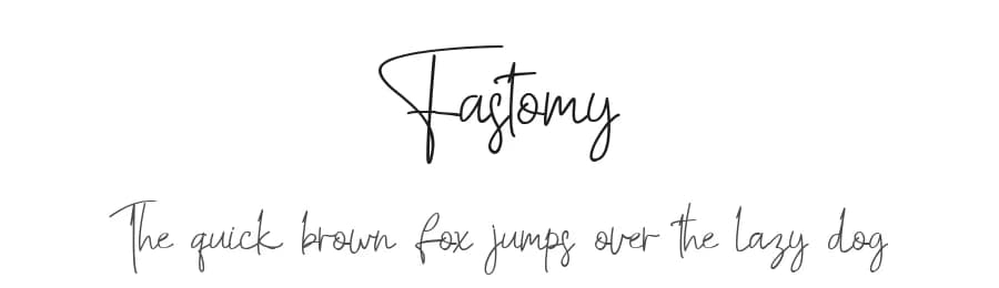 Fastomy by Nabila — Script Handwritten Font — preview 1