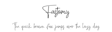 Fastomy by Nabila — Script Handwritten Font — thumbnail 1