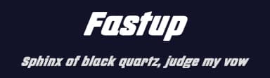 Fastup by deFharo — Sans Serif Font — thumbnail 2