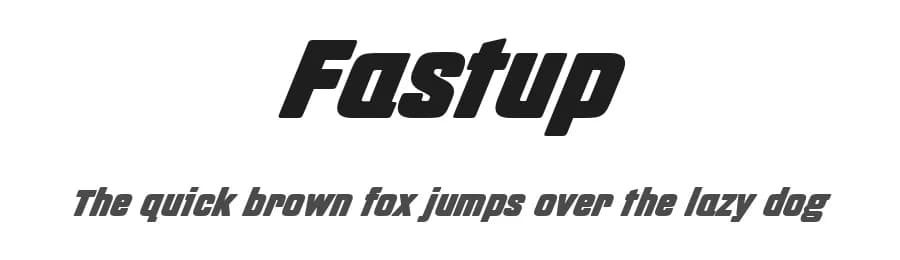 Fastup by deFharo — Sans Serif Font