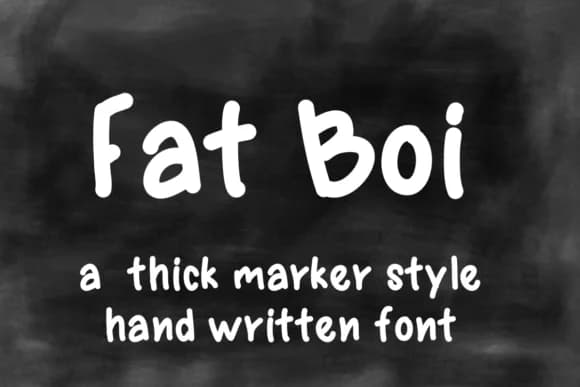 Fat Boi Font by ashley_lynne18 — Script Handwritten Font