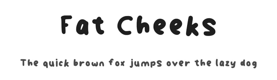 Fat Cheeks by Bel — Script Handwritten Font
