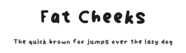 Fat Cheeks by Bel — Script Handwritten Font — thumbnail 1