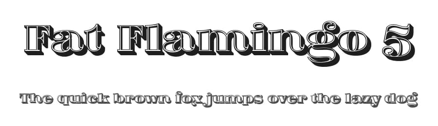 Fat Flamingo 5 by Levi Szekeres — Serif Font