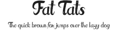Fat Tats by JSH creates — Script Handwritten Font — thumbnail 1