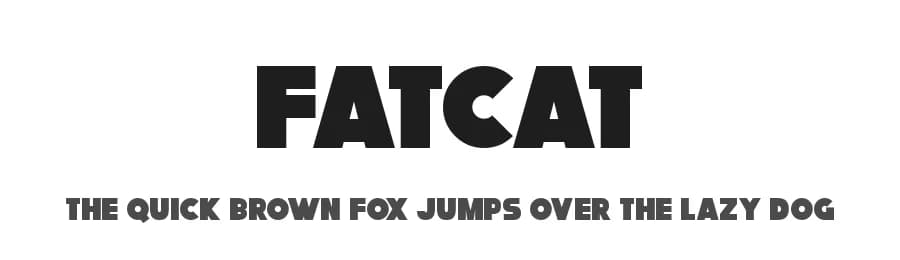 FatCat by Hawtpixel — Sans Serif Font