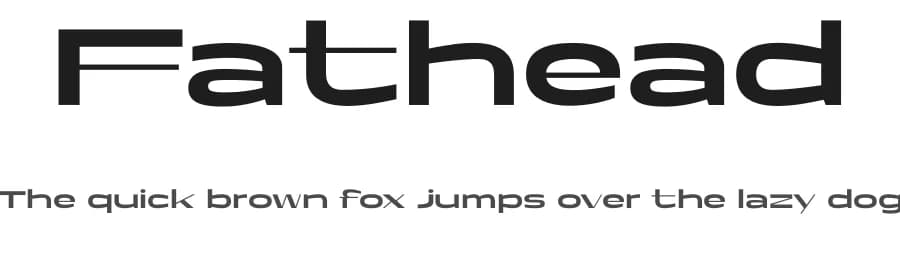Fathead by Headfonts — Sans Serif Font — preview 1