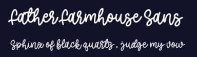 Father Farmhouse Sans by AZ Std — Script Handwritten Font — thumbnail 2