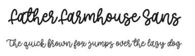 Father Farmhouse Sans by AZ Std — Script Handwritten Font — thumbnail 1