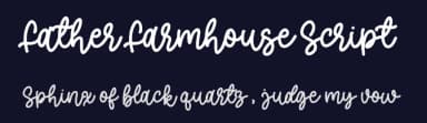 Father Farmhouse Script by AZ Std — Script Handwritten Font — thumbnail 2
