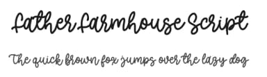 Father Farmhouse Script by AZ Std — Script Handwritten Font — thumbnail 1