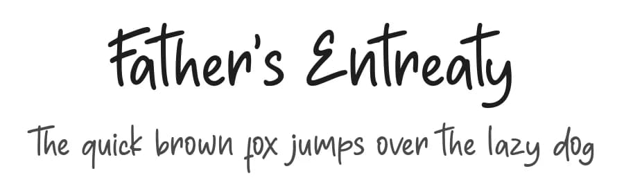 Father's Entreaty by Haksen Studio — Script Handwritten Font