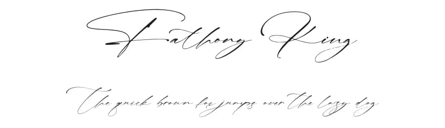 Fathony King by StringLabs Creative Studio — Script Handwritten Font