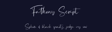 Fathony Script by StringLabs Creative Studio — Script Handwritten Font — thumbnail 2