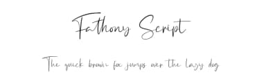 Fathony Script by StringLabs Creative Studio — Script Handwritten Font — thumbnail 1