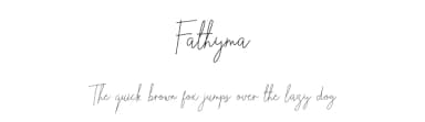 Fathyma by Hamzah Muhamad Ihsan — Script Handwritten Font — thumbnail 1