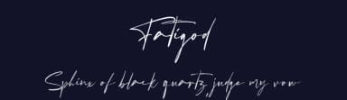 Fatigod by Hugefonts — Script Handwritten Font — thumbnail 2