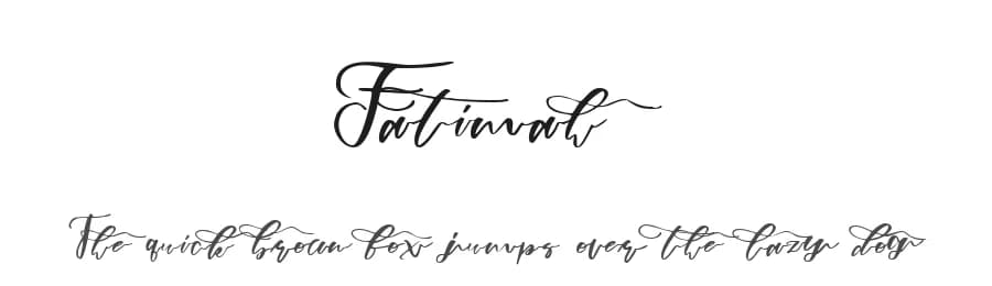 Fatimah by Mariyana — Script Handwritten Font