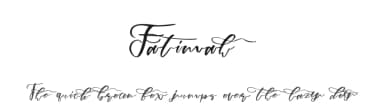Fatimah by Mariyana — Script Handwritten Font — thumbnail 1