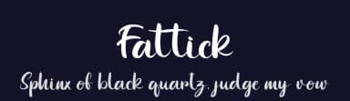 Fattick by nomlimofont — Script Handwritten Font — thumbnail 2