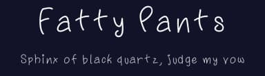 Fatty Pants by Isa Aplicano — Script Handwritten Font — thumbnail 2