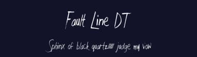 Fault Line DT by Xerographer Fonts — Script Handwritten Font — thumbnail 2