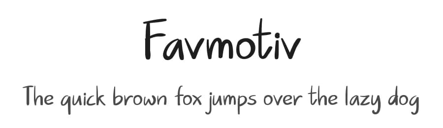 Favmotiv by Pinisiart — Script Handwritten Font