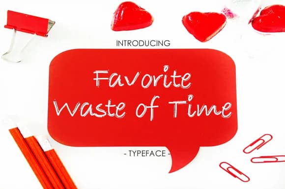 Favorite Waste of Time Font by yh.seaofknowledge — Script Handwritten Font
