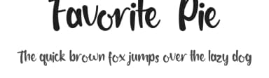Favorite Pie by Noah Type — Script Handwritten Font — thumbnail 1