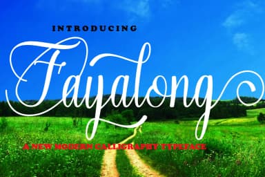 Fayalong Script Font by zoom Studio — Script Handwritten Font — thumbnail 1