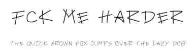 Fck me harder by Grizel Hernandez — Script Handwritten Font — thumbnail 1