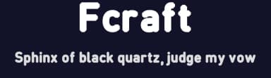 Fcraft by Fabricio Alves — Sans Serif Font — thumbnail 2