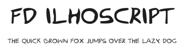 FD Ilhoscript by FlipDarius — Script Handwritten Font