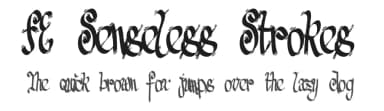 FE Senseless Strokes by Font Environment — Script Handwritten Font — thumbnail 1