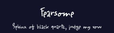 Fearsome by Hanoded — Script Handwritten Font — thumbnail 2
