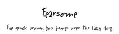 Fearsome by Hanoded — Script Handwritten Font — thumbnail 1