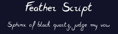 Feather Script by SvNProd — Script Handwritten Font — thumbnail 2