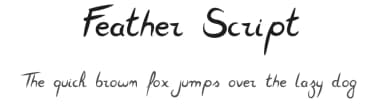 Feather Script by SvNProd — Script Handwritten Font — thumbnail 1