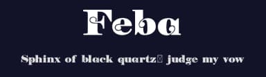 Feba by Digital Typeface Studio — Sans Serif Font — thumbnail 2