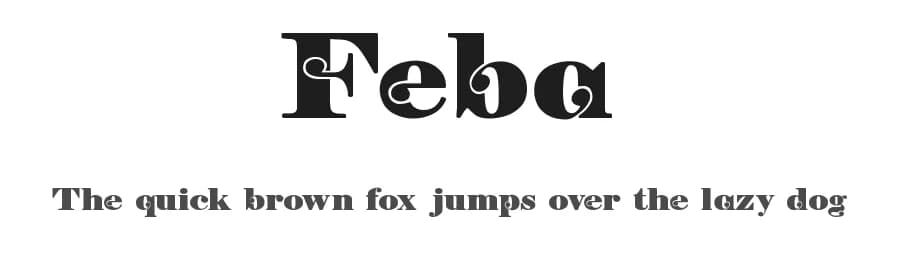 Feba by Digital Typeface Studio — Sans Serif Font