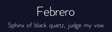 Febrero by Freshfish — Sans Serif Font — thumbnail 2