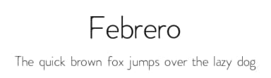Febrero by Freshfish — Sans Serif Font — thumbnail 1