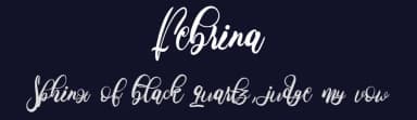 Febrina by SSI.Scraps — Script Handwritten Font — thumbnail 2