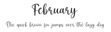 February by Scratchones — Script Handwritten Font — thumbnail 1