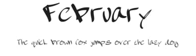 February by Brian J. Abe — Script Handwritten Font — thumbnail 1