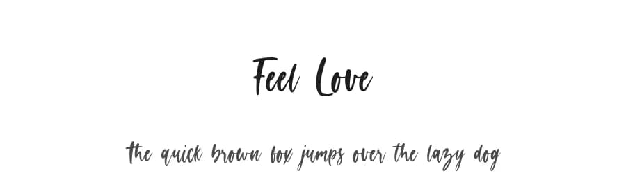Feel Love by Fikryal studio — Script Handwritten Font