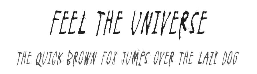 Feel the universe by Juha Korhonen — Script Handwritten Font